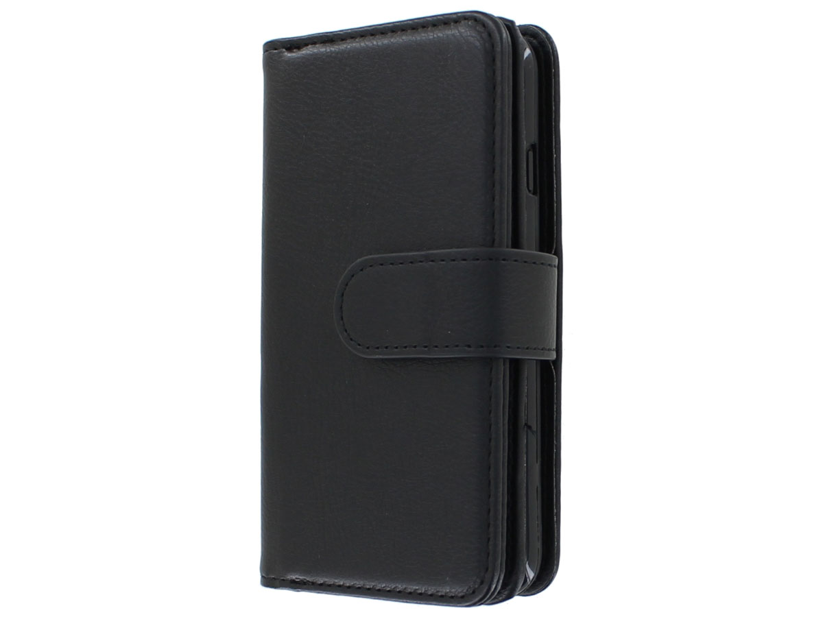 Full Wallet Book Case XL Zwart - iPhone SE / 8 / 7 hoesje 