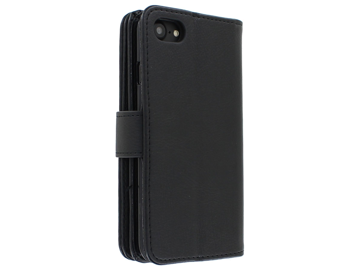Full Wallet Book Case XL Zwart - iPhone SE / 8 / 7 hoesje 