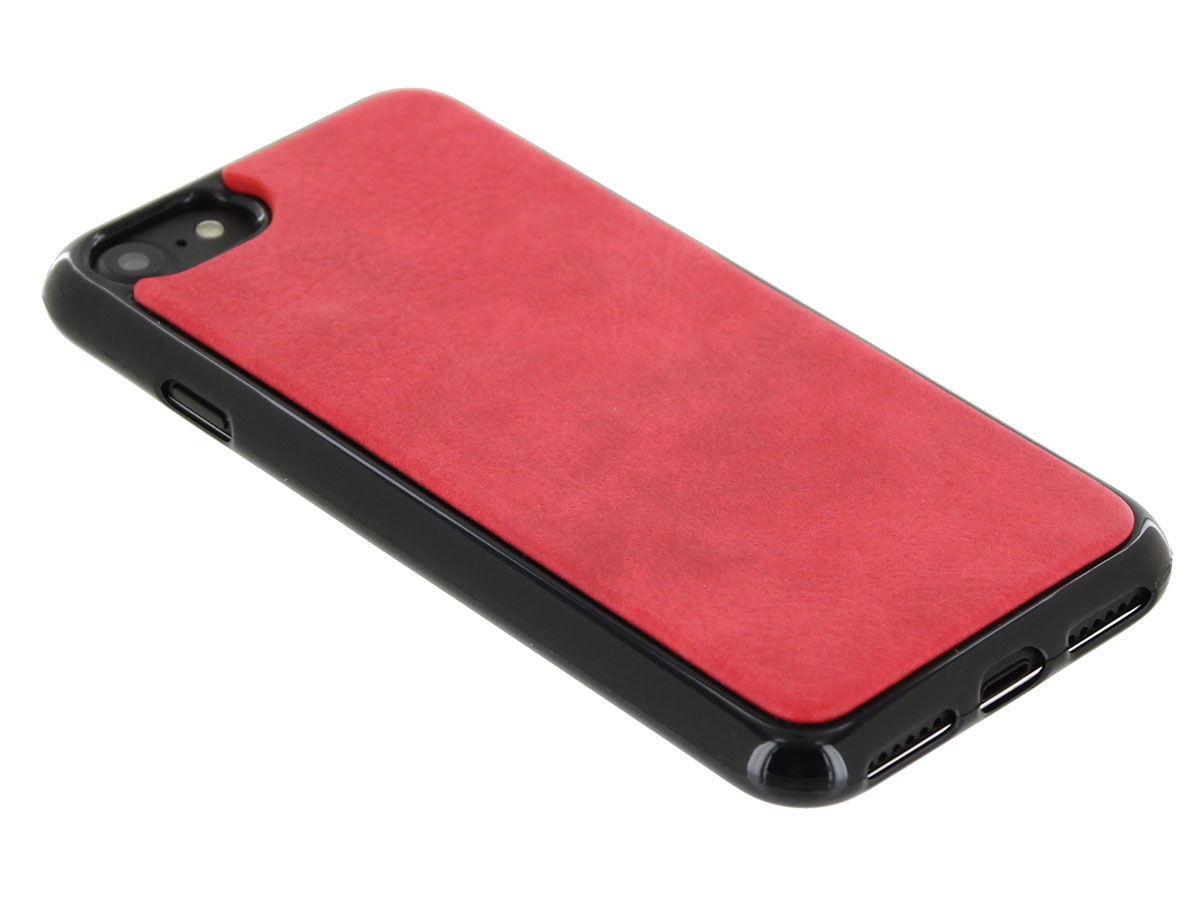 Smartphone Wallet met Magnetic iPhone SE / 8 / 7 hoesje Rood