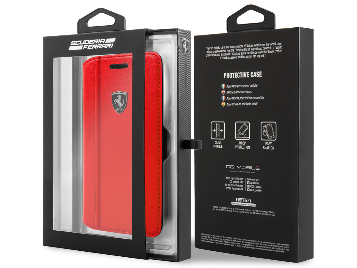 Ferrari Classic Style Bookcase - iPhone SE / 8 / 7 / 6(s) hoesje