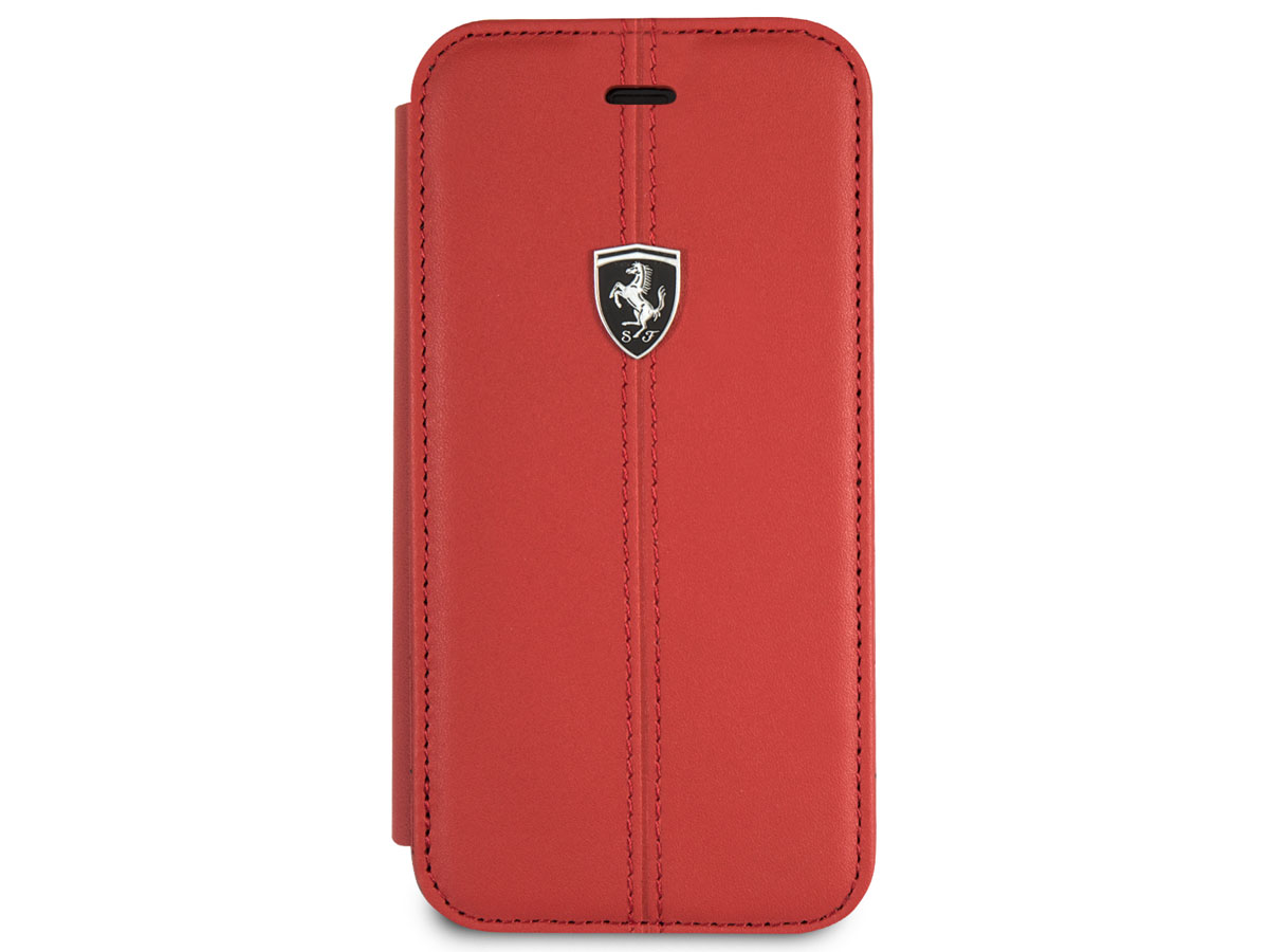Ferrari Heritage Stitch Book Rood Leer - iPhone SE / 8 / 7 / 6(s) hoesje