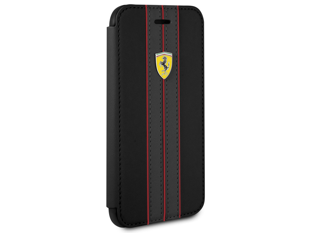 Ferrari Urban Bookcase Zwart - iPhone SE / 8 / 7 / 6(s) hoesje