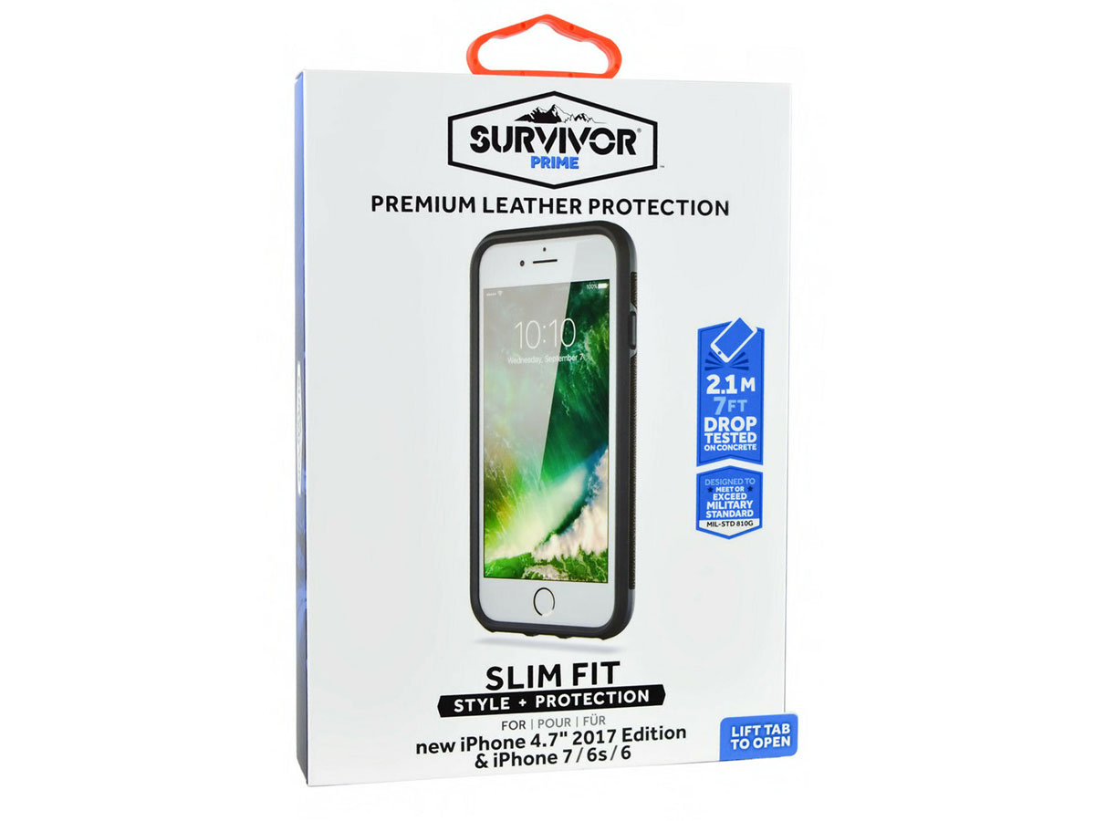 Griffin Survivor Prime Leather Case - iPhone SE / 8 / 7 / 6(s) hoesje