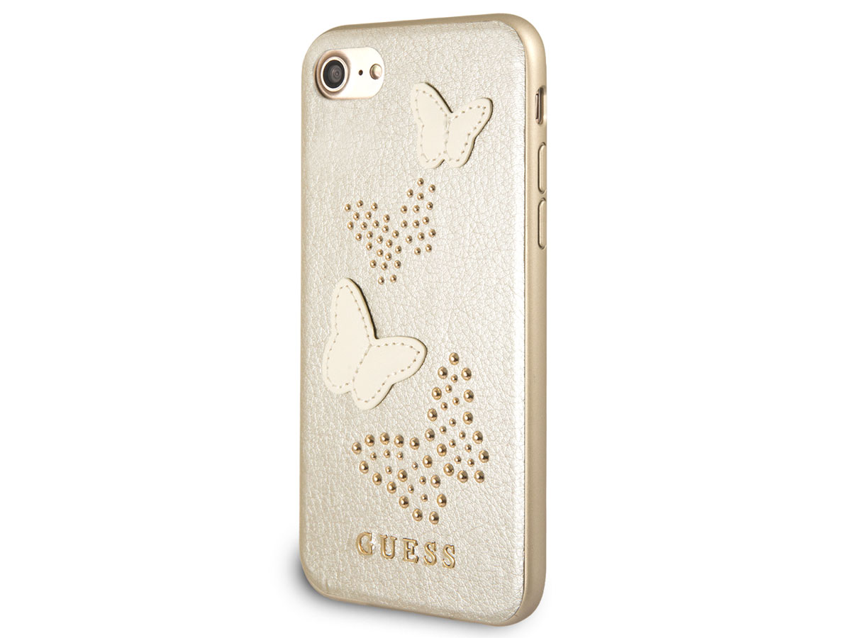 Guess Butterfly Studs Case Goud - iPhone SE / 8 / 7 / 6(s) hoesje