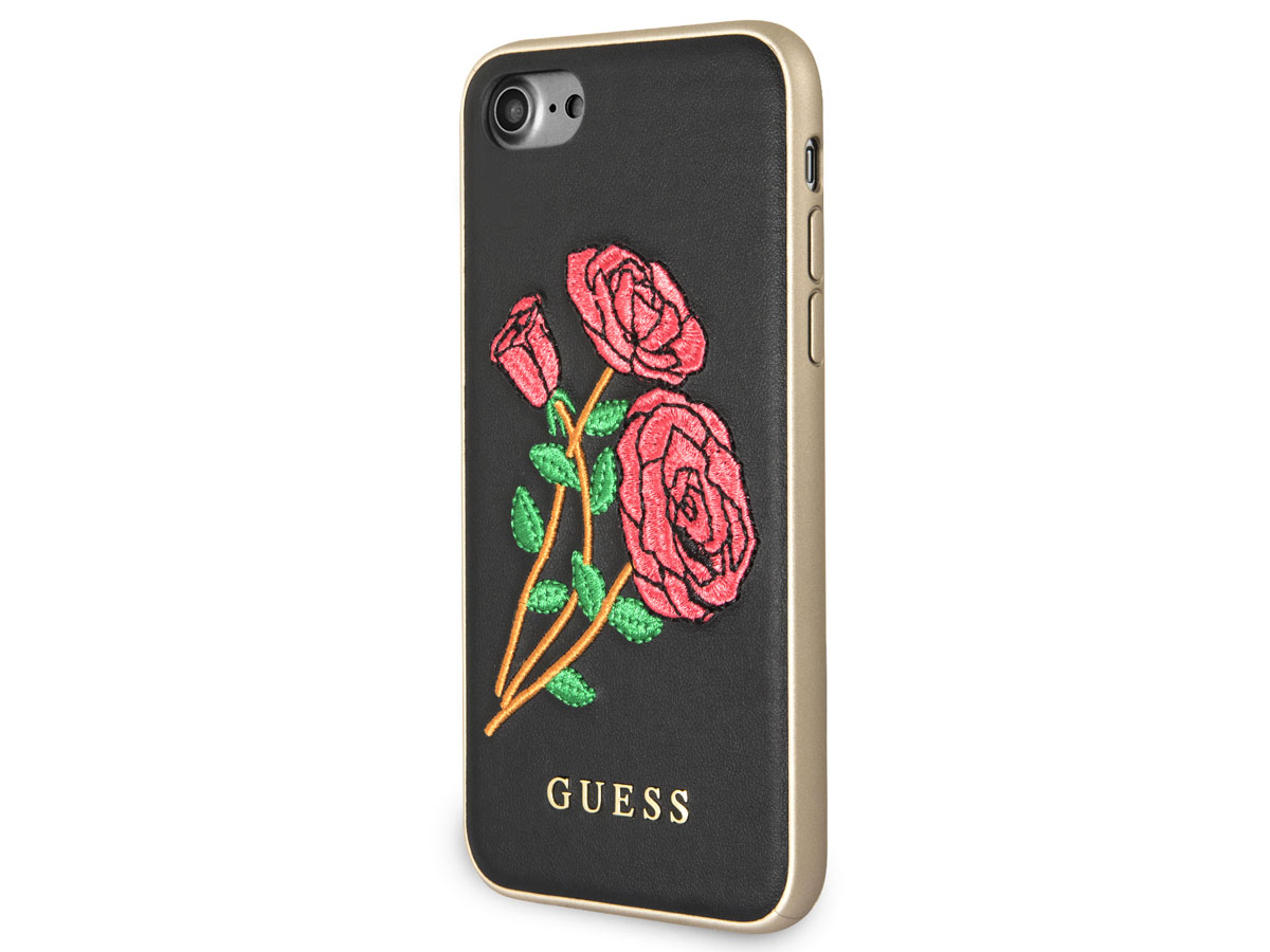 Guess Embroidered Rose Case - iPhone SE / 8 / 7 / 6(s) hoesje