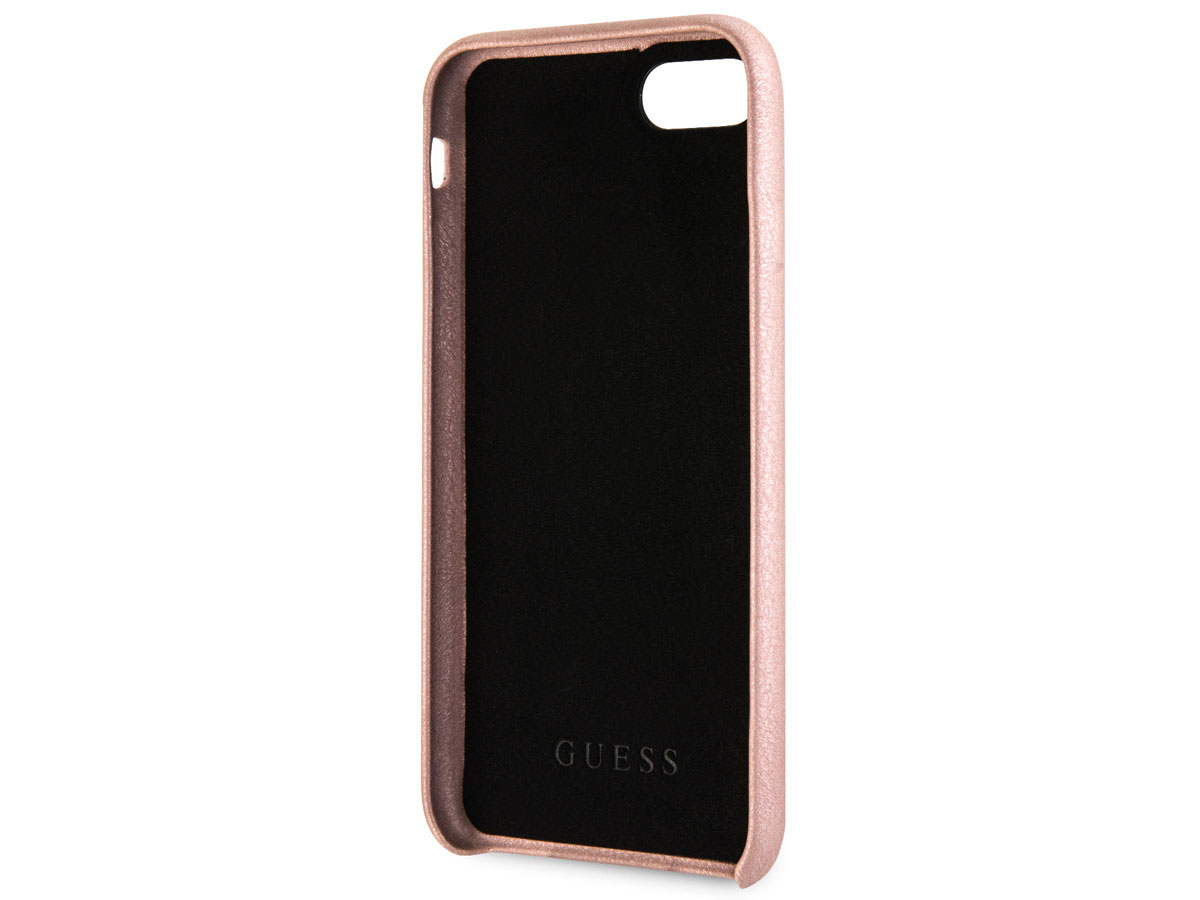 Guess Iridescent Strap Case Rosé - iPhone SE / 8 / 7 / 6(s) hoesje