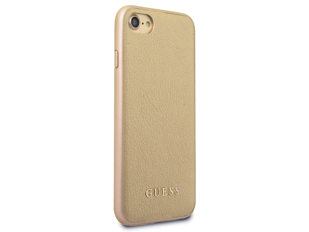 Guess Iridescent Case Goud - iPhone SE 2020 / 8 / 7 / 6(s) hoesje