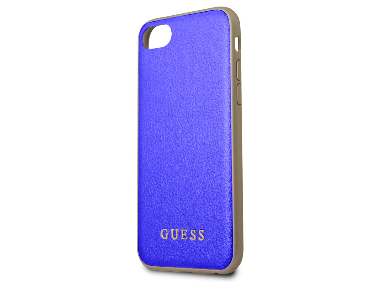 Guess Iridescent Case Blauw - iPhone SE / 8 / 7 / 6(s) hoesje