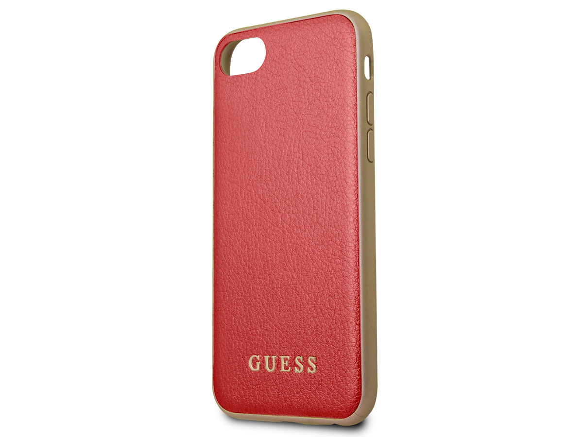 Guess Iridescent Case Rood - iPhone SE / 8 / 7 / 6(s) hoesje