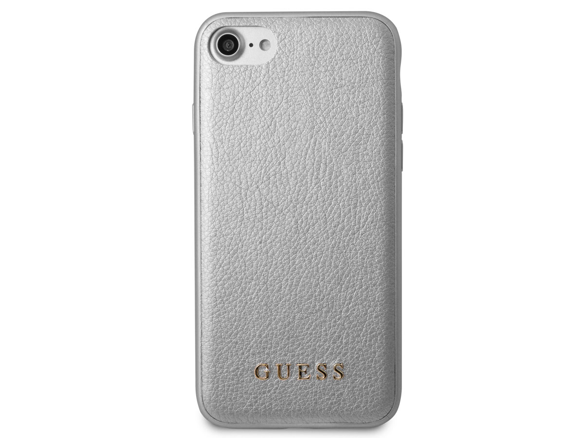 Guess Iridescent Case Zilver - iPhone SE / 8 / 7 / 6(s) hoesje