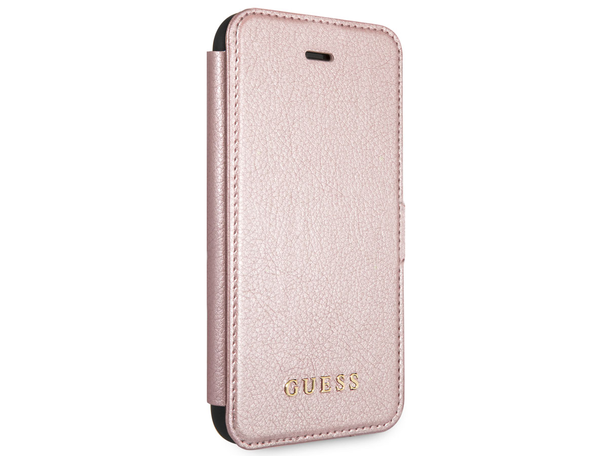 Guess Iridescent Bookcase Rosé Goud - iPhone SE / 8 / 7 / 6(s) hoesje