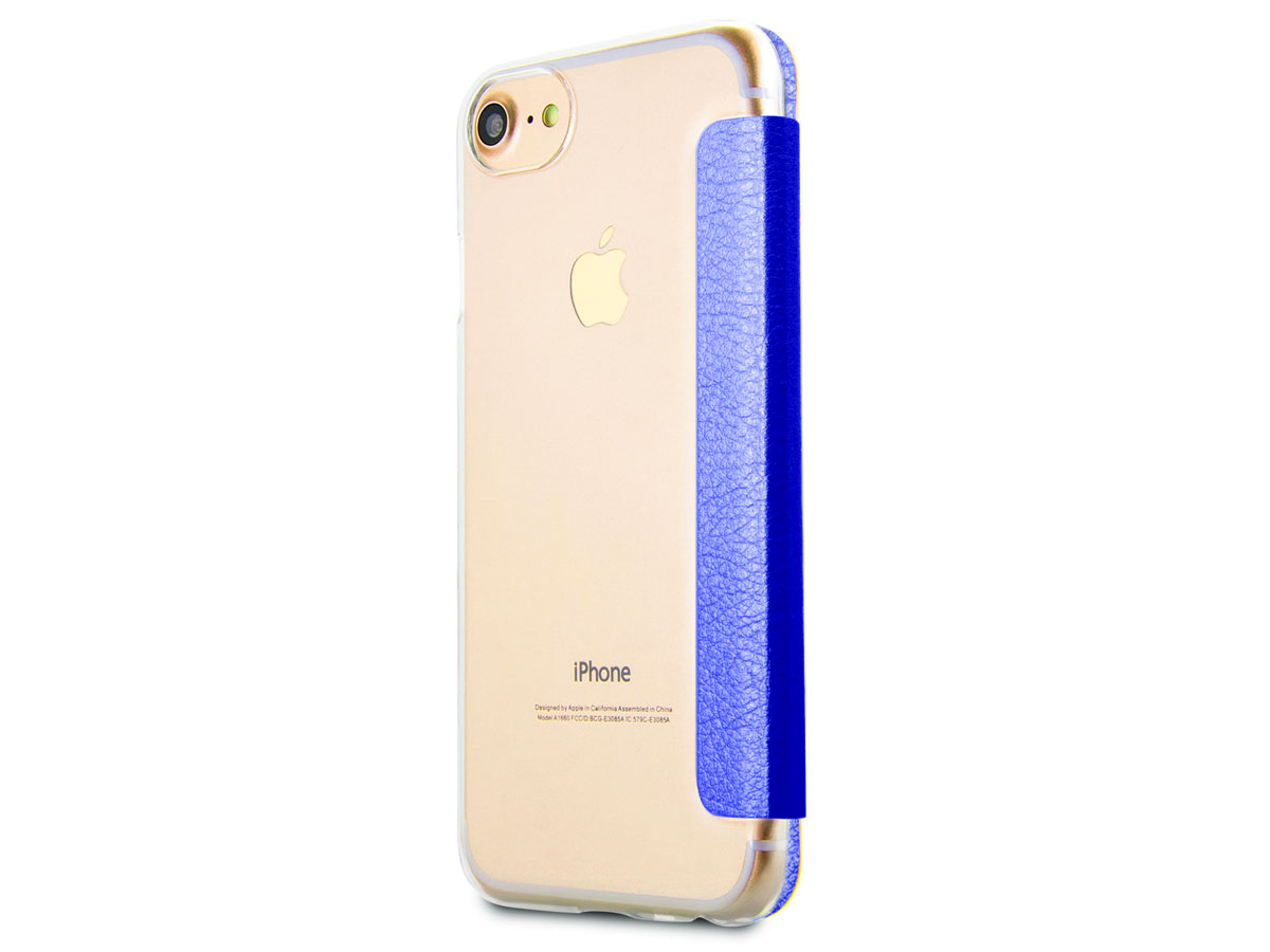 Guess Iridescent Bookcase Blauw - iPhone SE / 8 / 7 / 6(s) hoesje