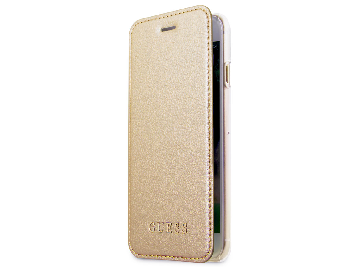 Guess Iridescent Clear Case Goud - iPhone SE / 8 / 7 / 6(s) hoesje
