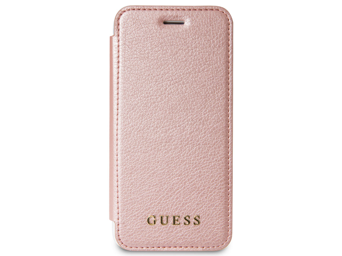 Guess Iridescent Bookcase Rosé - iPhone SE / 8 / 7 / 6(s) hoesje
