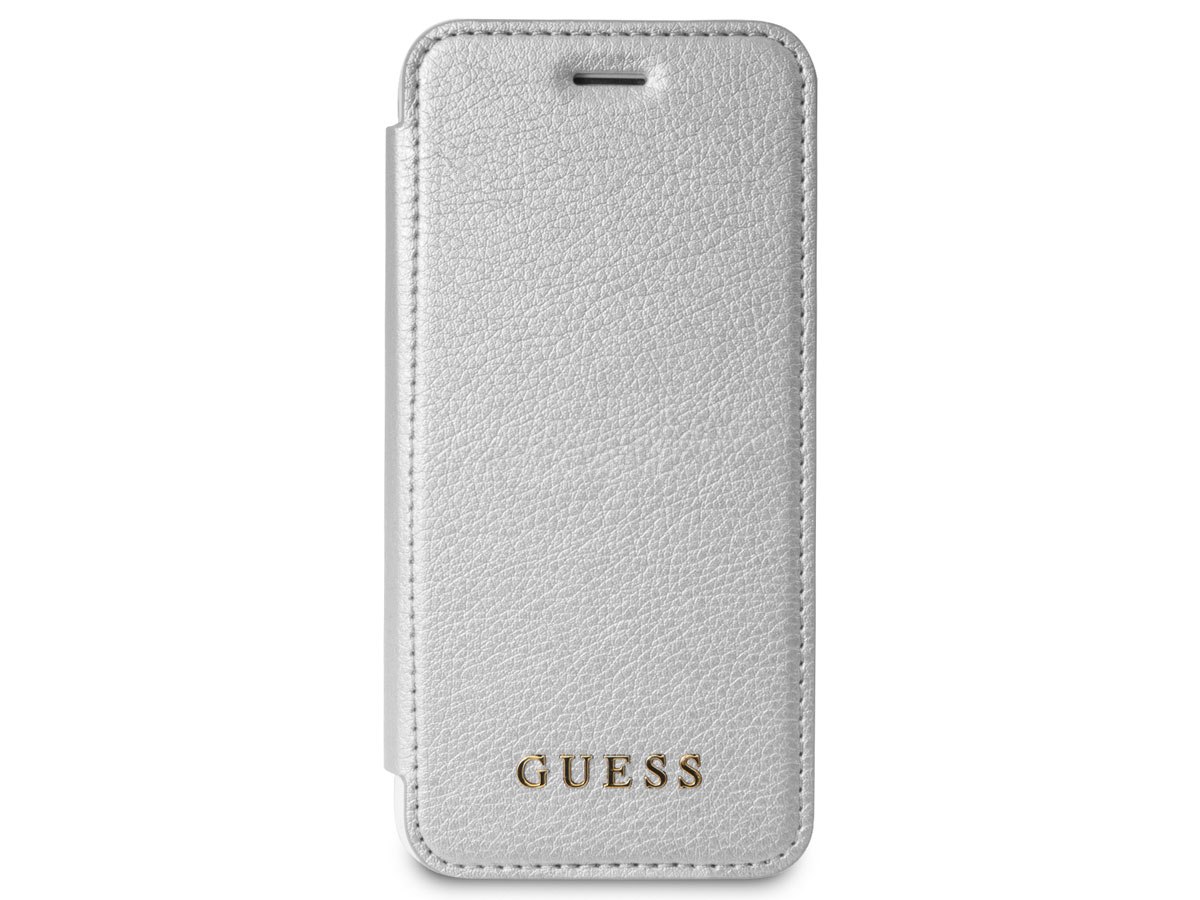 Guess Iridescent Bookcase Zilver - iPhone SE / 8 / 7 / 6(s) hoesje