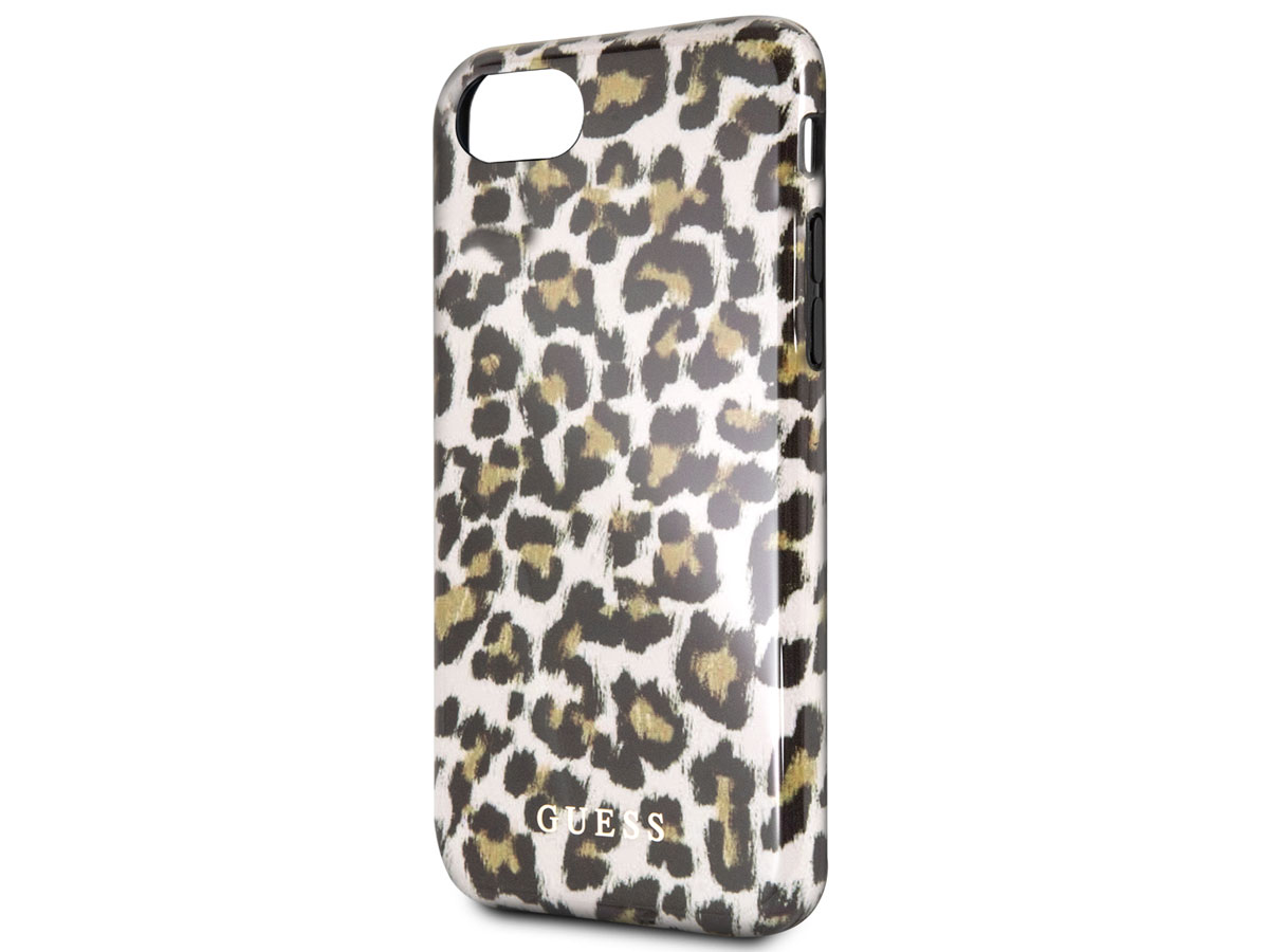Guess Leopard TPU Skin Case - iPhone SE / 8 / 7 / 6(s) hoesje