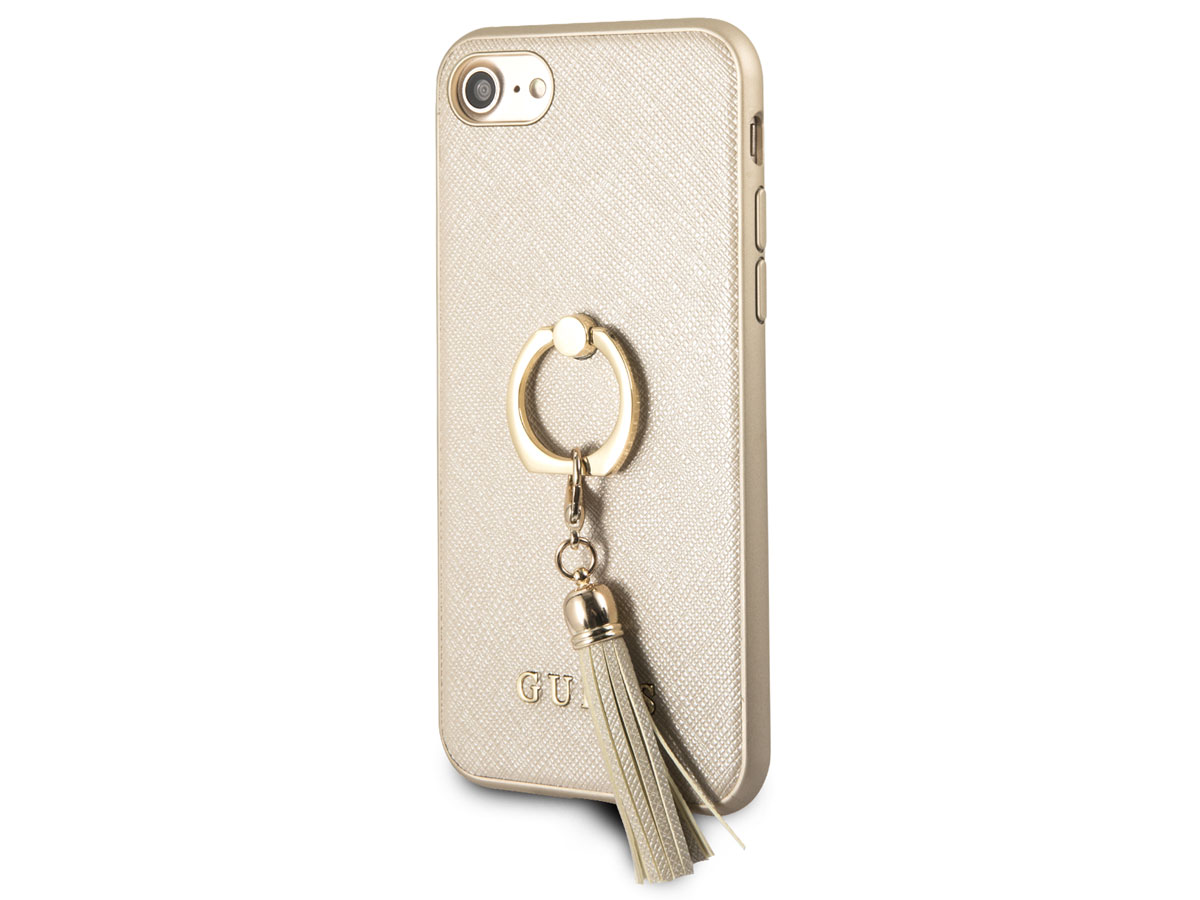 Guess Tassel iRing Case Goud - iPhone SE / 8 / 7 / 6(s) hoesje
