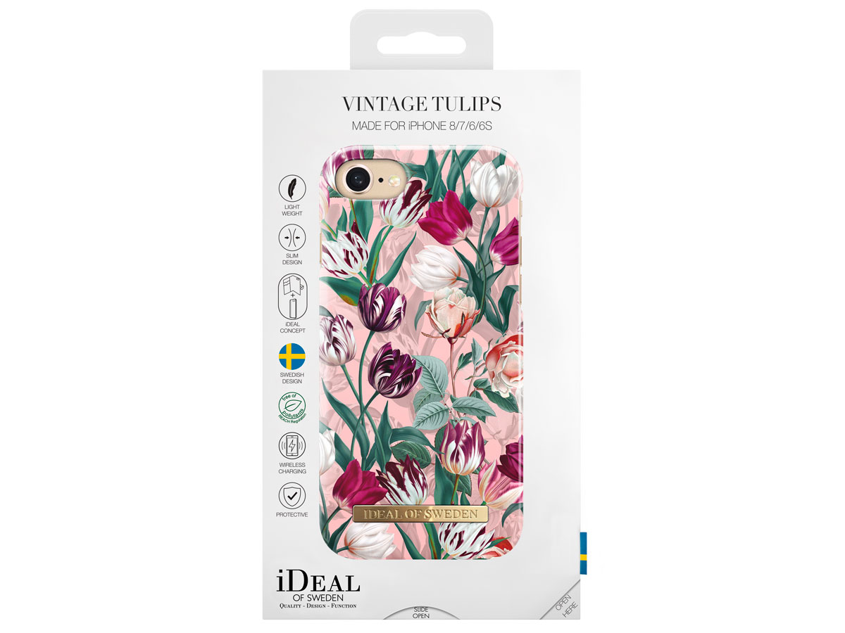iDeal of Sweden Vintage Tulips - iPhone SE / 8 / 7 / 6(s) hoesje