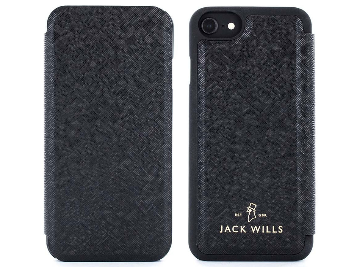 Jack Wills Bayles Folio Zwart - iPhone SE / 8 / 7 / 6(s) hoesje