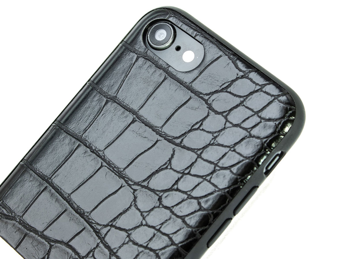 Karen Millen Case Croco Zwart - iPhone SE / 8 / 7 / 6(s) hoesje