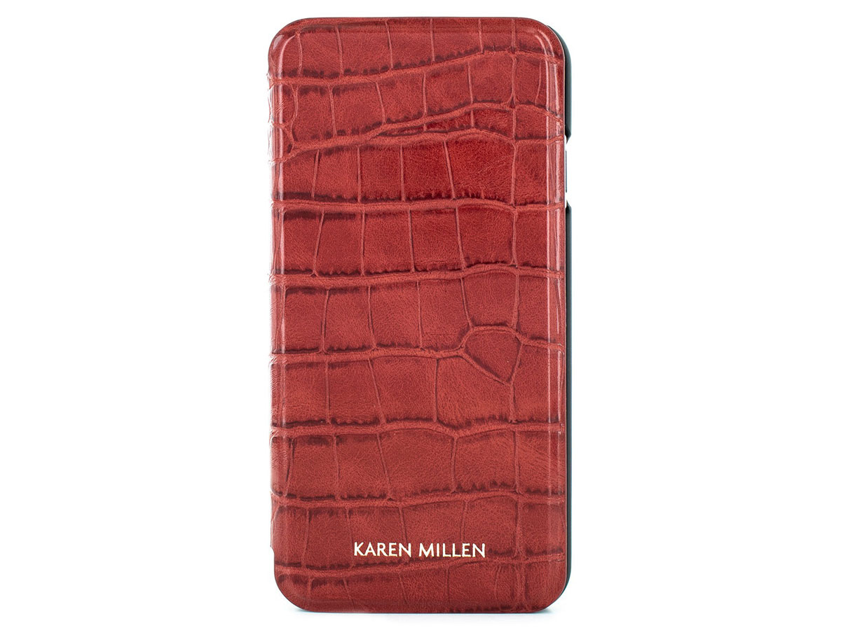 Karen Millen Folio Croco Rood - iPhone SE / 8 / 7 / 6(s) hoesje