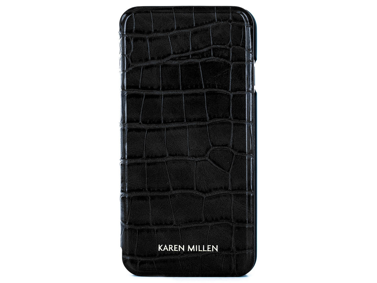 Karen Millen Folio Croco Zwart - iPhone SE / 8 / 7 / 6(s) hoesje