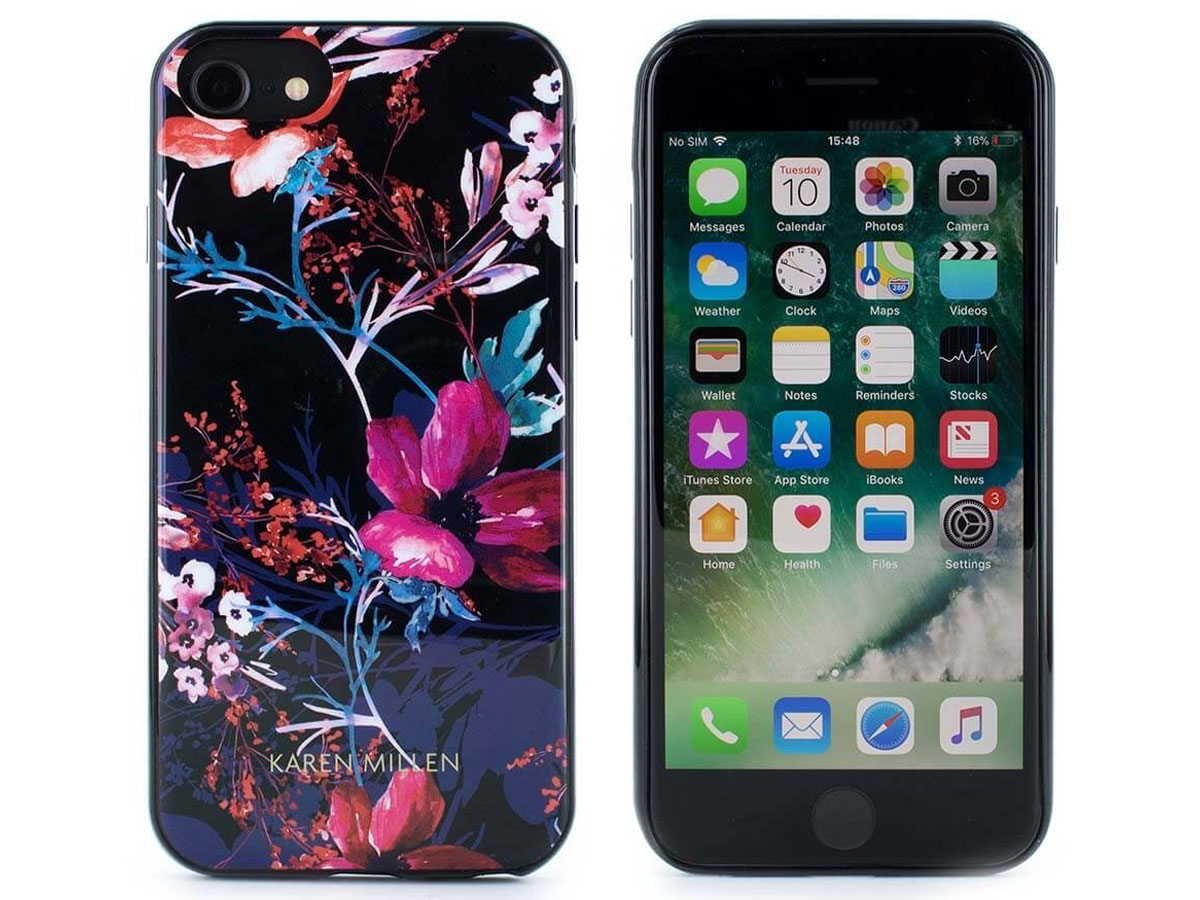Karen Millen Flower TPU Case - iPhone SE / 8 / 7 / 6(s) hoesje