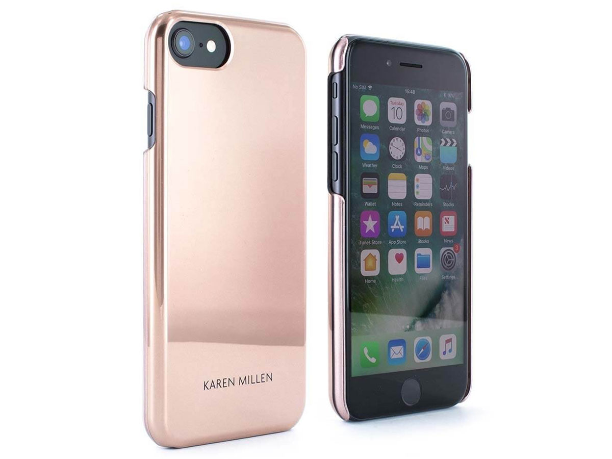 Karen Millen Metallic Case Rosé - iPhone SE / 8 / 7 / 6(s) hoesje