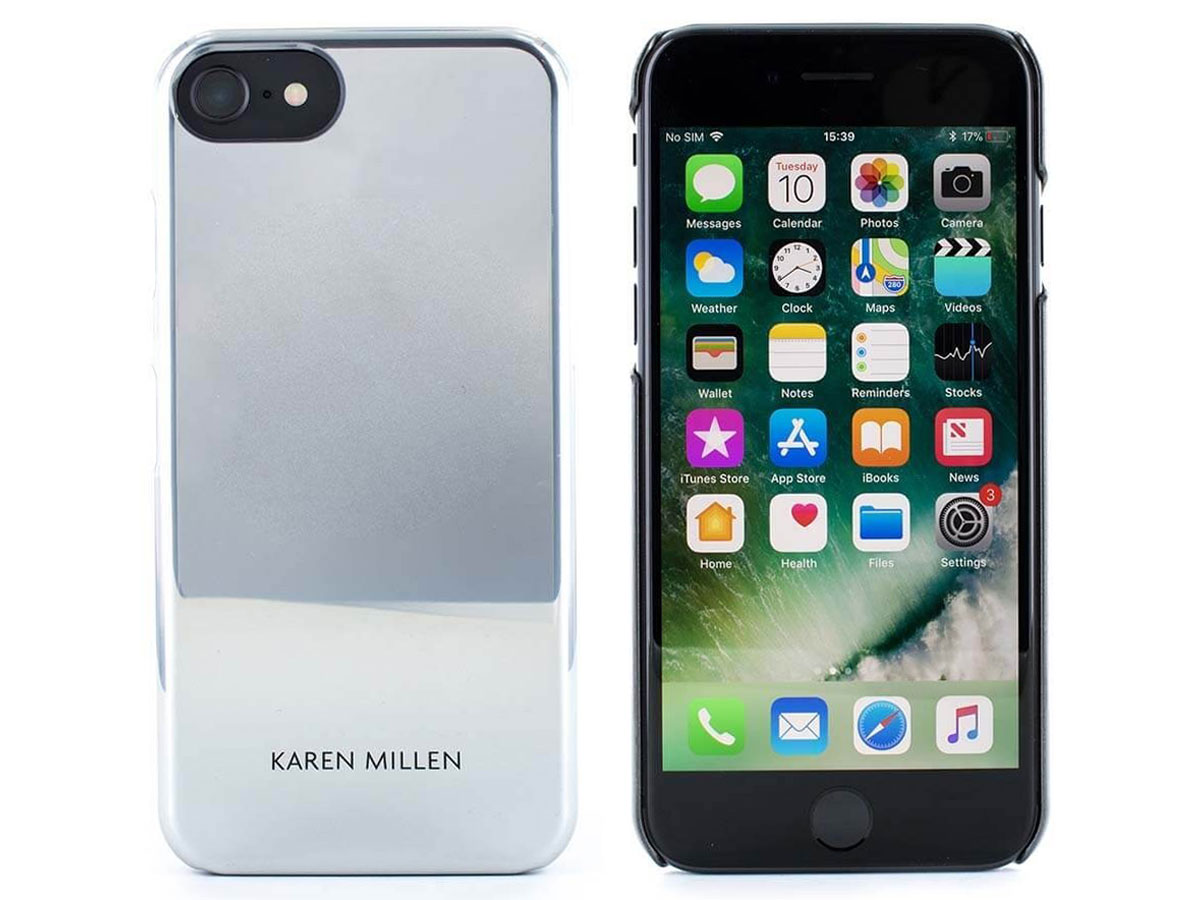 Karen Millen Metallic Case Silver - iPhone SE / 8 / 7 / 6(s) hoesje