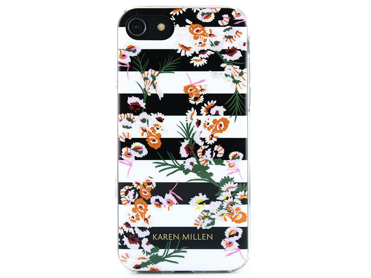 Karen Millen Striped Florals Case - iPhone SE / 8 / 7 / 6(s) hoesje