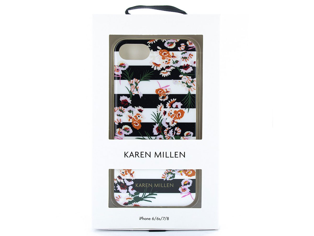 Karen Millen Striped Florals Case - iPhone SE / 8 / 7 / 6(s) hoesje