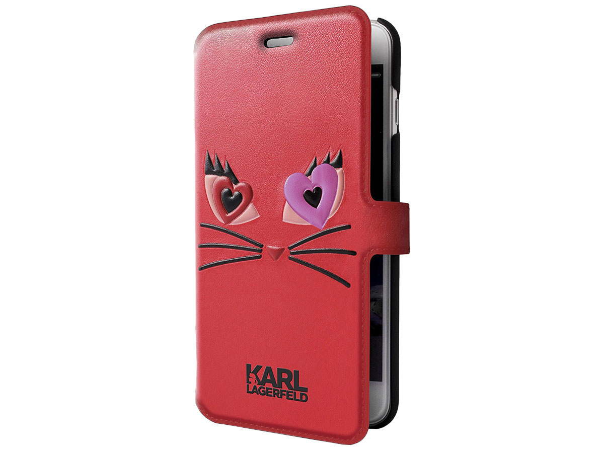 Karl Lagerfeld Choupette Love Red - iPhone SE / 8 / 7 / 6(s) hoesje
