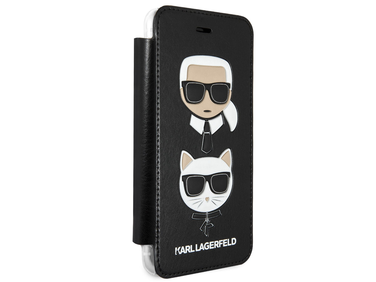 Karl Lagerfeld & Choupette Folio - iPhone SE / 8 / 7 / 6(s) hoesje