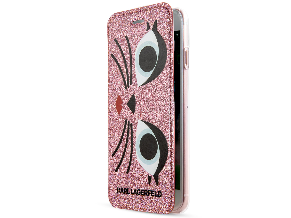 Karl Lagerfeld Choupette Bookcase - iPhone SE / 8 / 7 / 6(s) hoesje