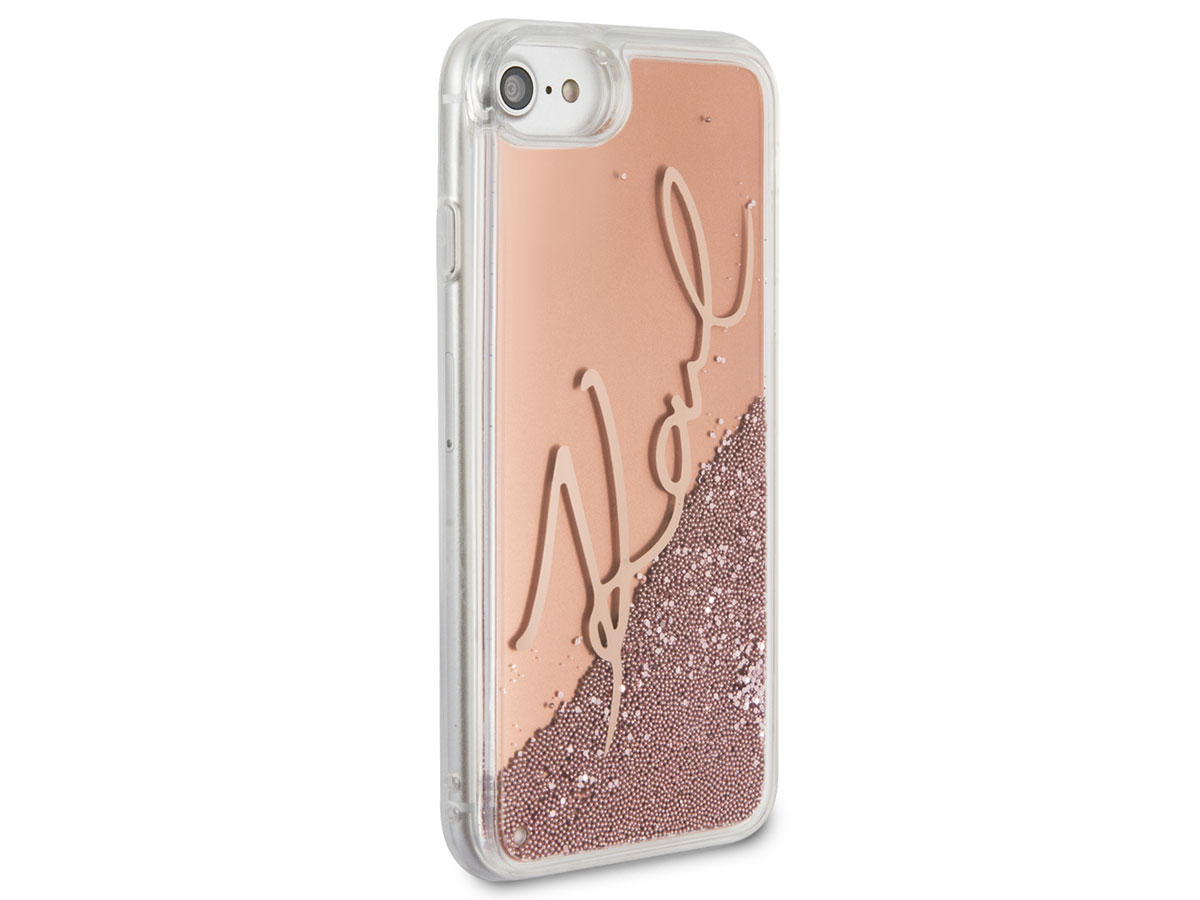 Karl Lagerfeld Signature Case Rosé - iPhone SE / 8 / 7 / 6(s) hoesje