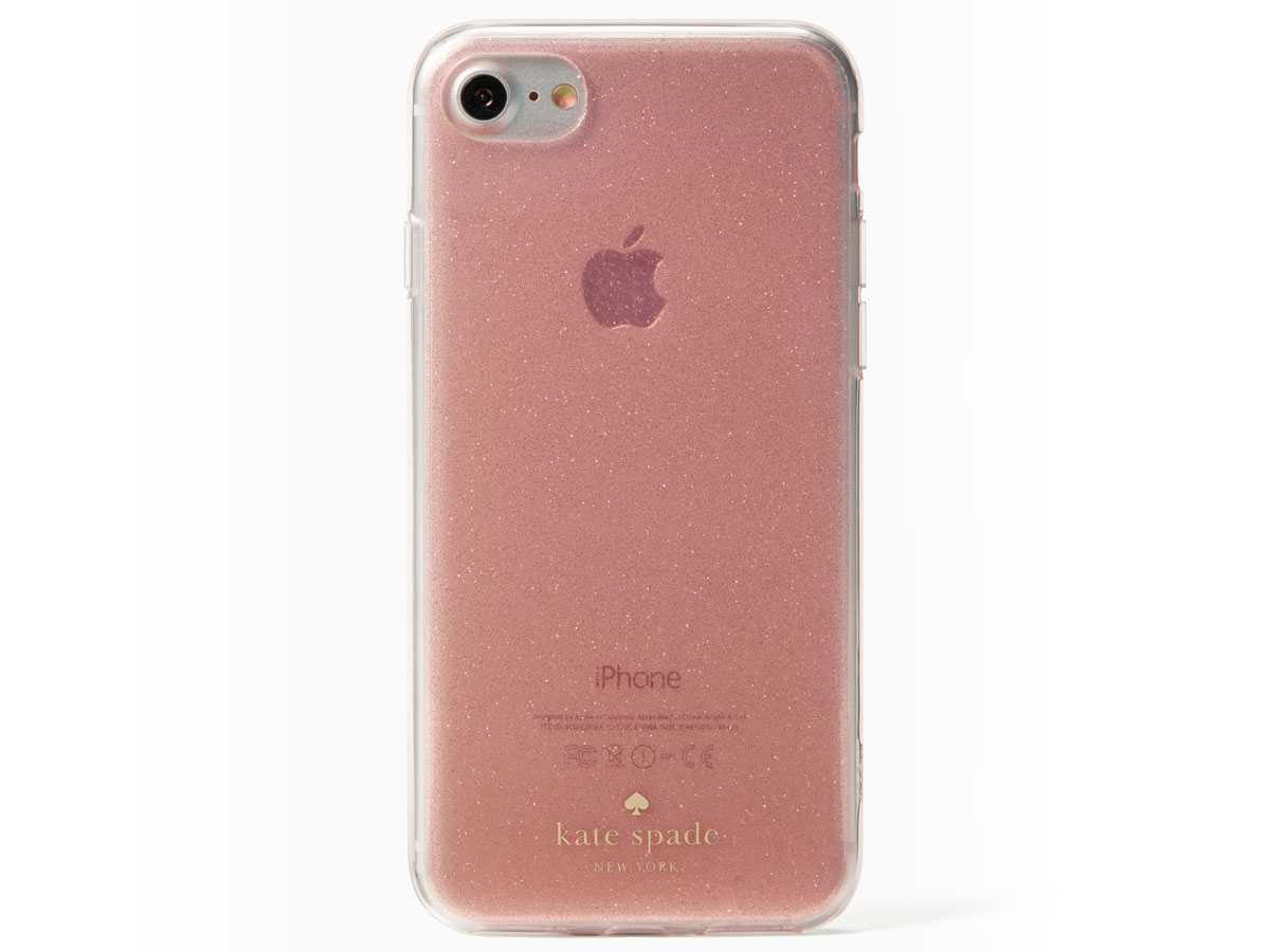 Kate Spade Glitter Rosé Case - iPhone SE / 8 / 7 / 6(s) hoesje