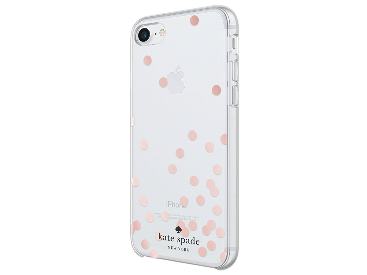 Kate Spade Confetti Rose Gold Case - iPhone SE / 8 / 7 hoesje