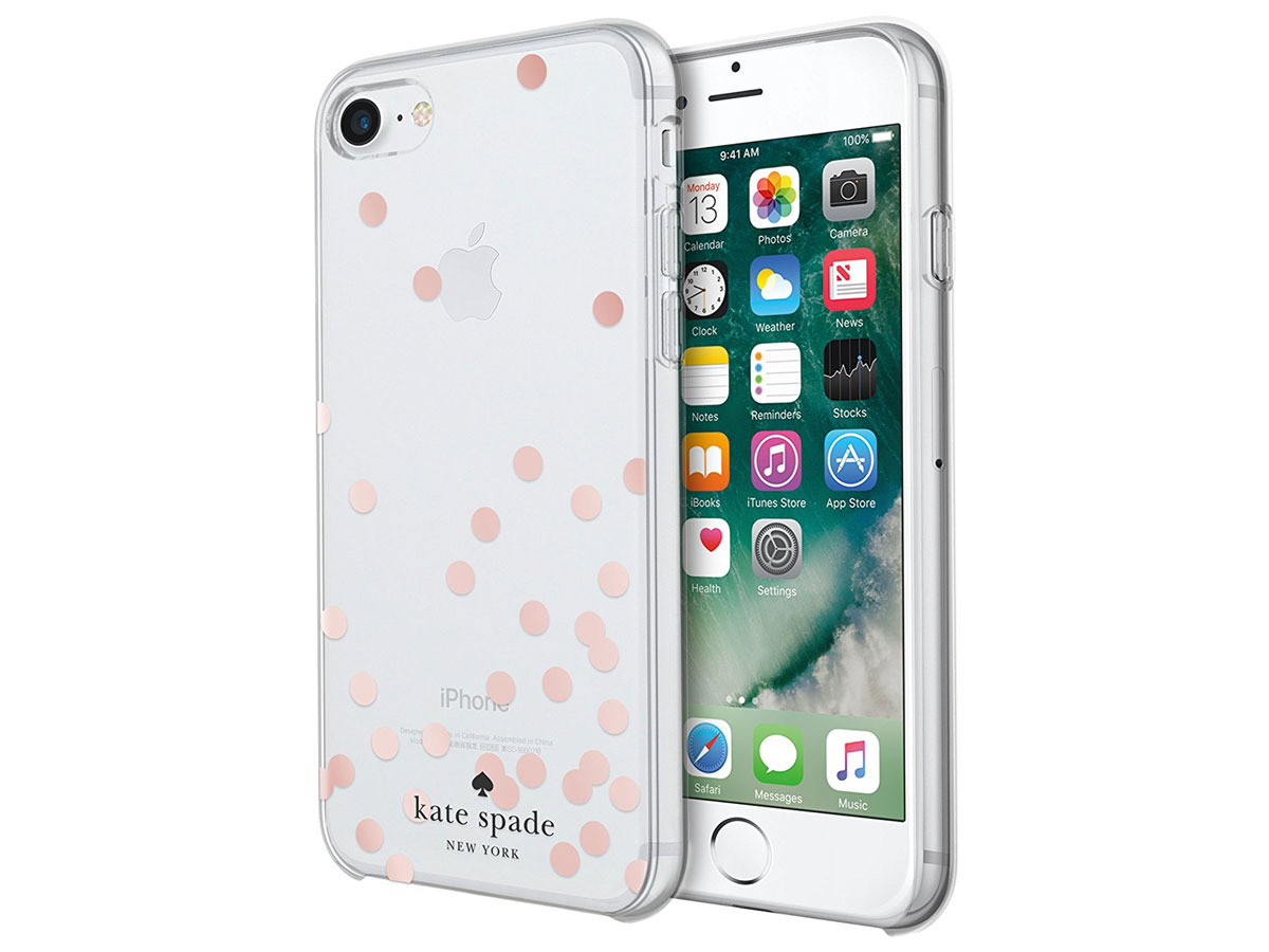 Kate Spade Confetti Rose Gold Case - iPhone SE / 8 / 7 hoesje