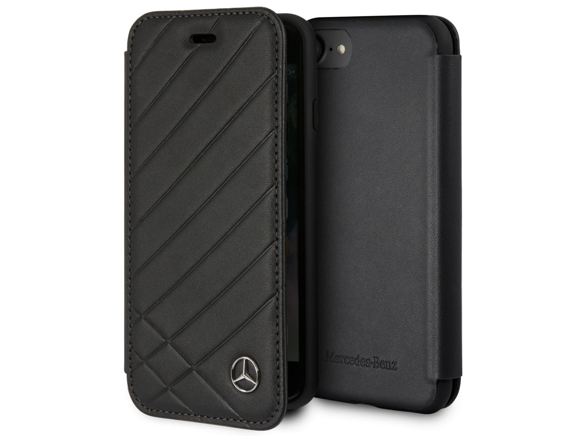Mercedes-Benz Bookcase II Zwart - iPhone SE / 8 / 7 / 6(s) hoesje
