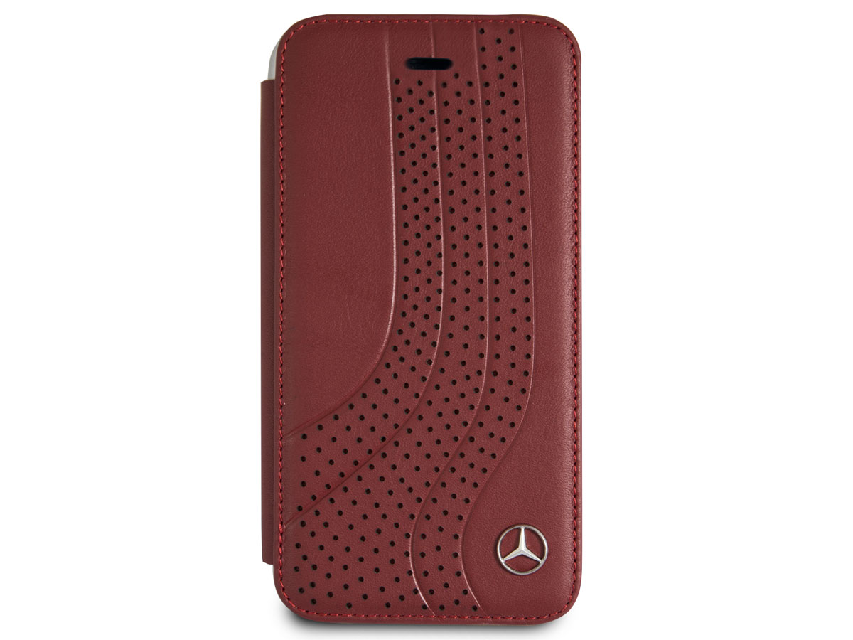 Mercedes-Benz Curve Rood Leer - iPhone SE / 8 / 7 / 6(s) hoesje