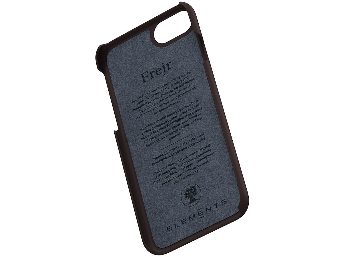 Nordic Elements Frejr Bruin - Houten iPhone SE / 8 / 7 / 6(s) hoesje