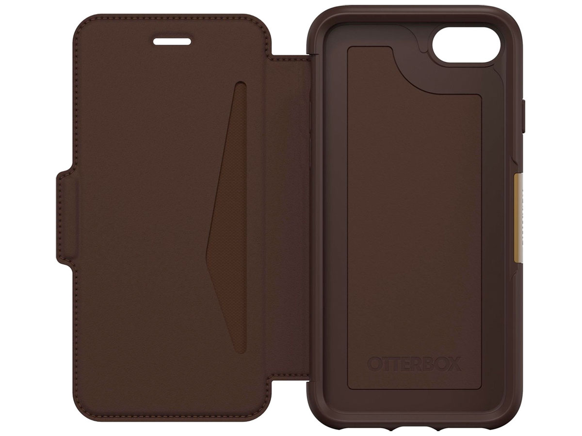 Otterbox Strada Leather Folio Bruin - iPhone SE / 8 / 7 hoesje