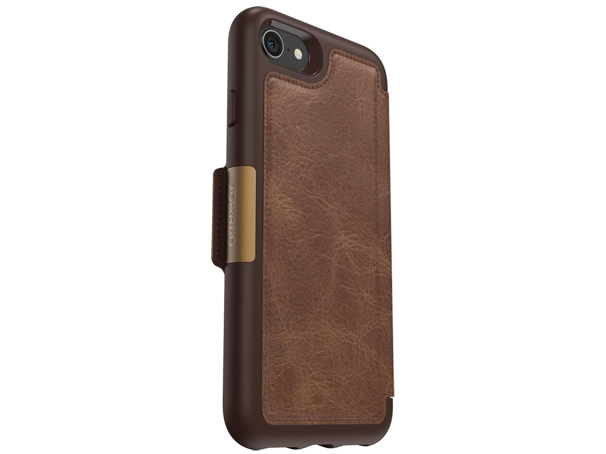 Otterbox Strada Leather Folio Bruin - iPhone SE / 8 / 7 hoesje