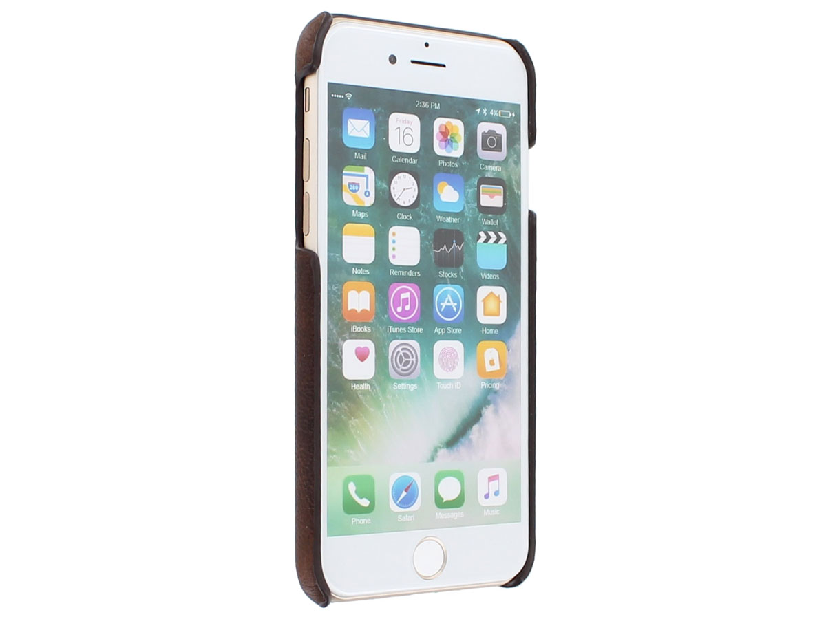 Scotch & Soda Leather Case Chestnut - iPhone SE / 8 / 7 hoesje