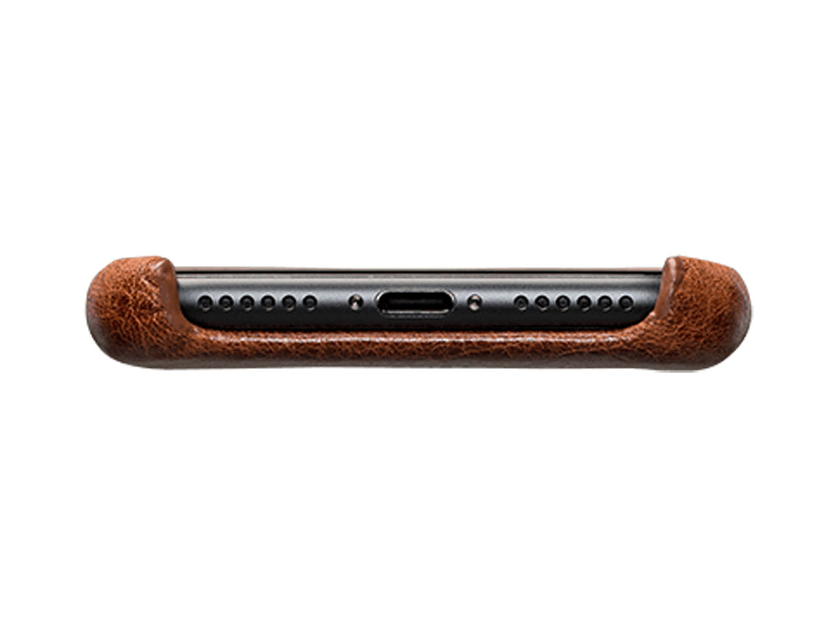 Sena SnapOn Wallet Cognac Leer - iPhone SE / 8 / 7 hoesje