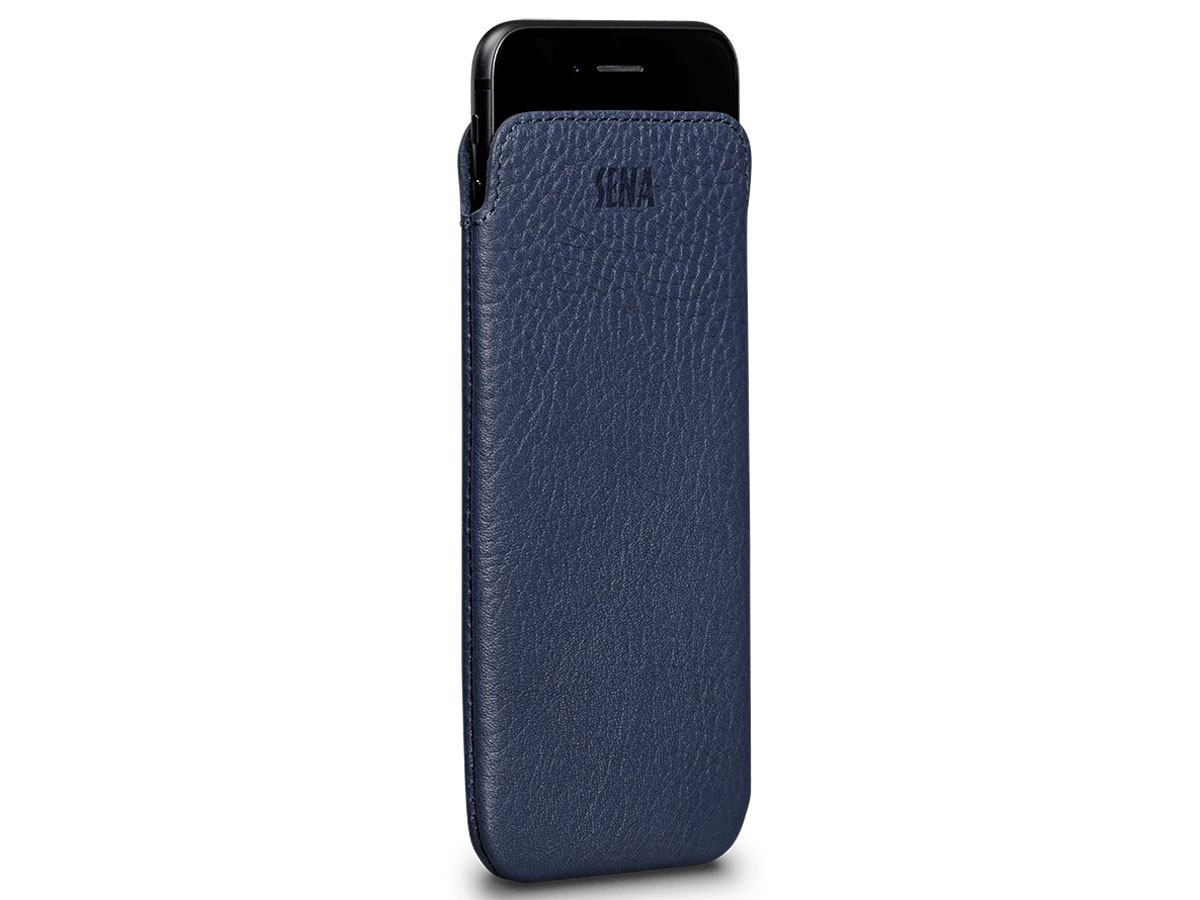 Sena UltraSlim Sleeve Blauw Leer - iPhone SE / 8 / 7 / 6(s) hoesje