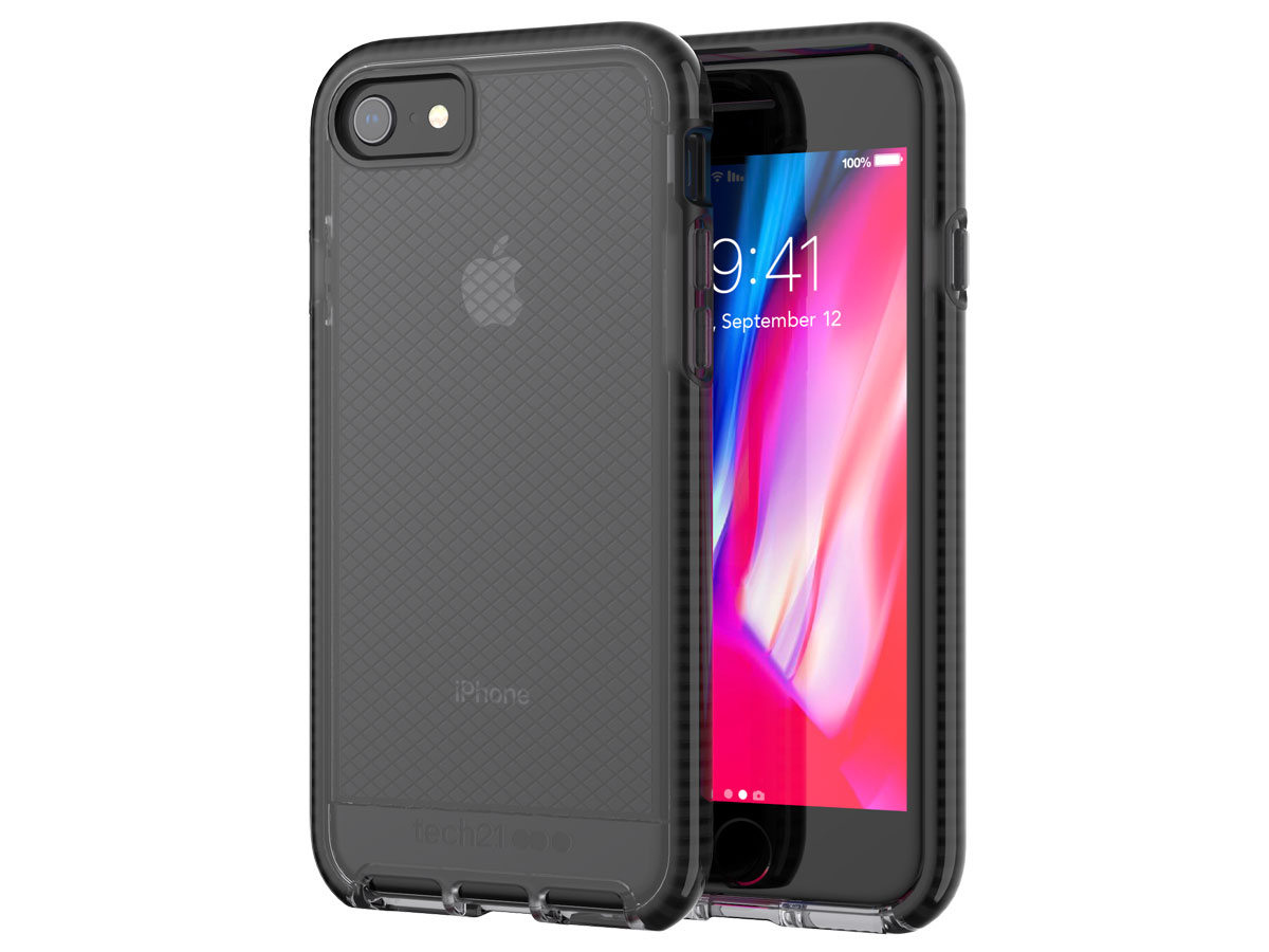 Tech21 Evo Check FlexShock Case BLK - iPhone SE / 8 / 7 hoesje