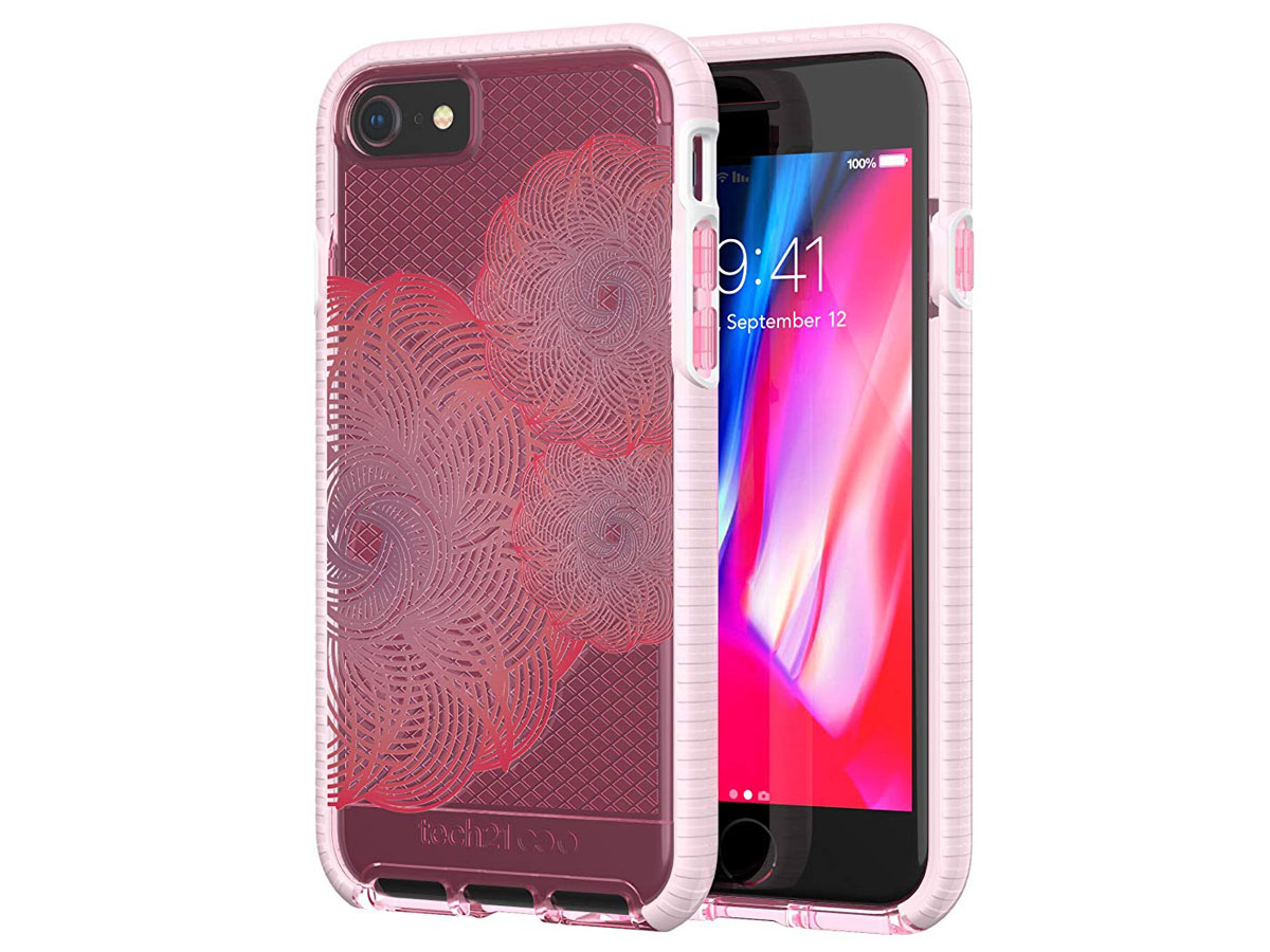 Tech21 Evo Check Evoke Case Roze - iPhone SE / 8 / 7 hoesje