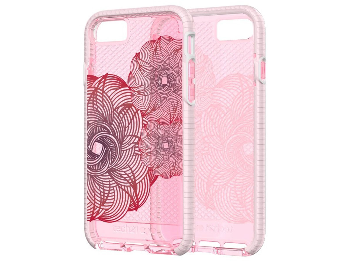 Tech21 Evo Check Evoke Case Roze - iPhone SE / 8 / 7 hoesje