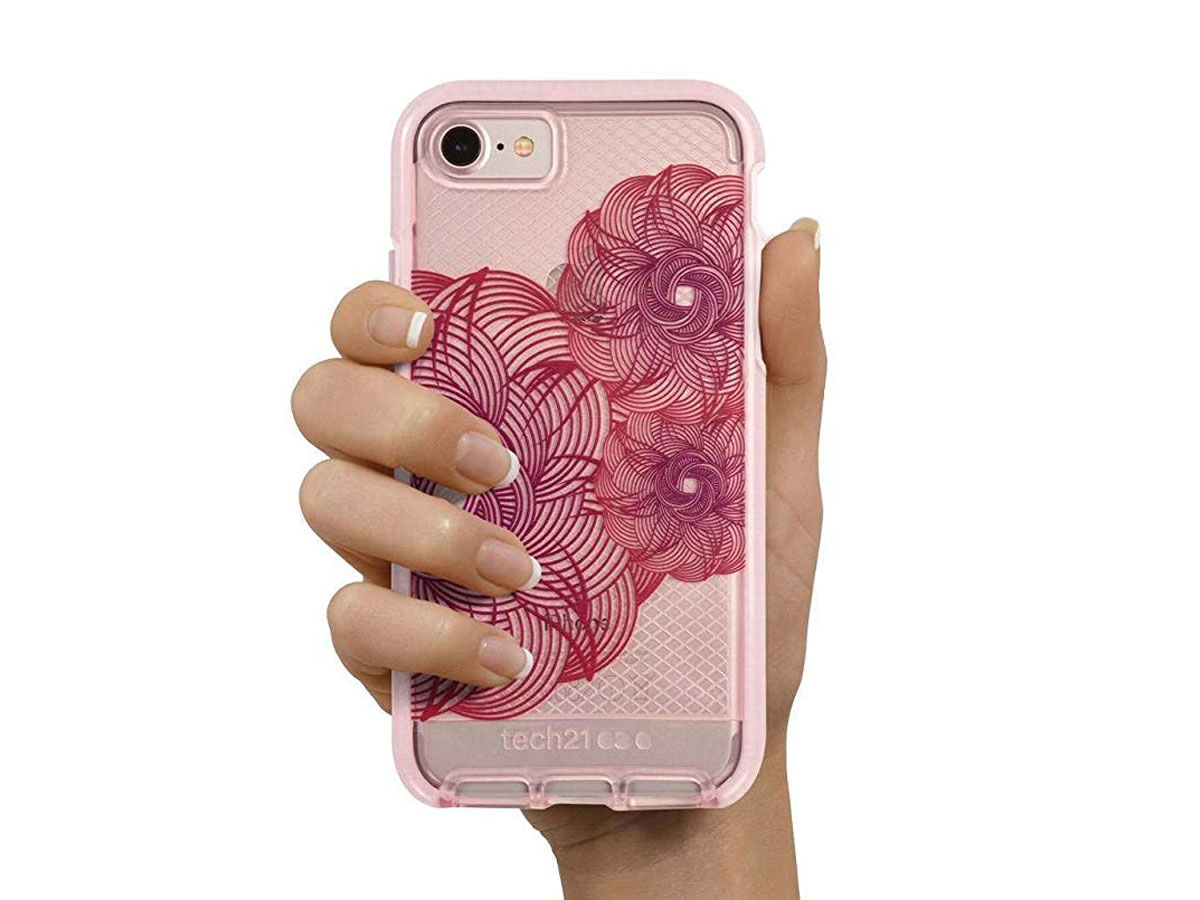 Tech21 Evo Check Evoke Case Roze - iPhone SE / 8 / 7 hoesje